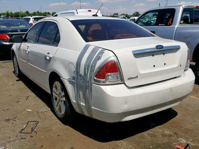 3FAHP08Z49R216521 - 2009 FORD FUSION SEL WHITE photo 3