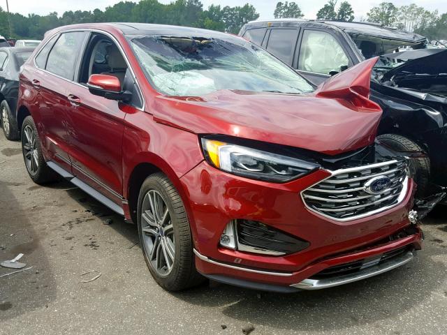 2FMPK3K90KBC14795 - 2019 FORD EDGE TITAN BURGUNDY photo 1