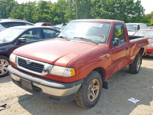 4F4YR12C2XTM29792 - 1999 MAZDA B2500 RED photo 2