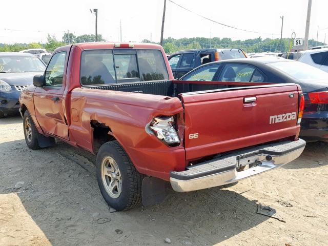 4F4YR12C2XTM29792 - 1999 MAZDA B2500 RED photo 3