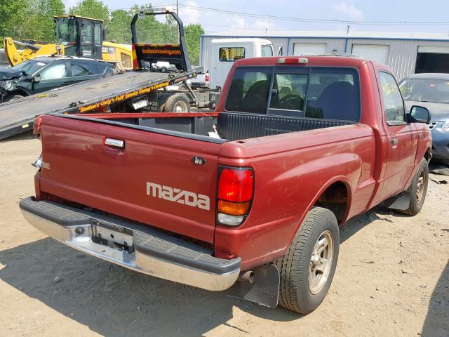 4F4YR12C2XTM29792 - 1999 MAZDA B2500 RED photo 4