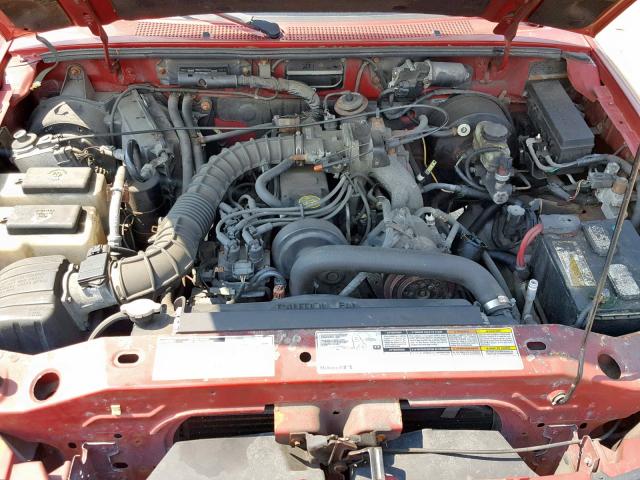 4F4YR12C2XTM29792 - 1999 MAZDA B2500 RED photo 7