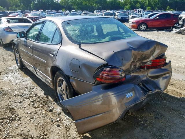 1G2WP52K51F237541 - 2001 PONTIAC GRAND PRIX BROWN photo 3