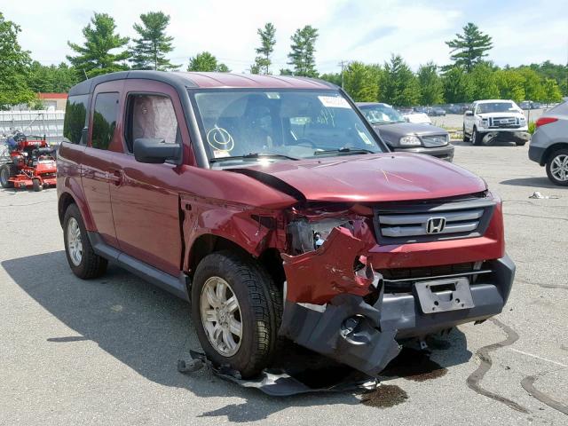 5J6YH28727L003218 - 2007 HONDA ELEMENT EX MAROON photo 1