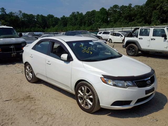 KNAFU4A22C5579535 - 2012 KIA FORTE EX WHITE photo 1