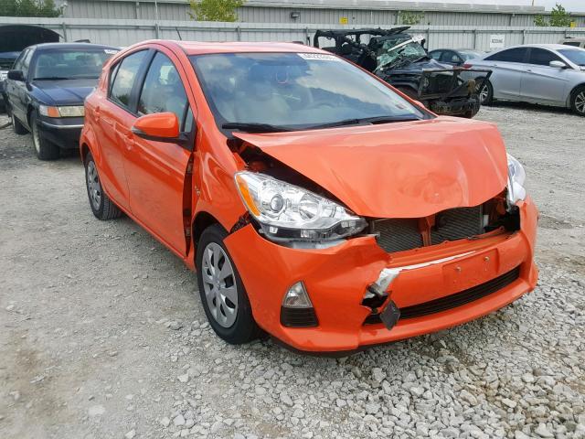 JTDKDTB32E1079470 - 2014 TOYOTA PRIUS C ORANGE photo 1