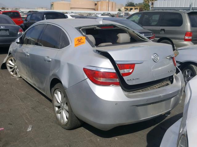 1G4PR5SK6F4162289 - 2015 BUICK VERANO CON SILVER photo 3