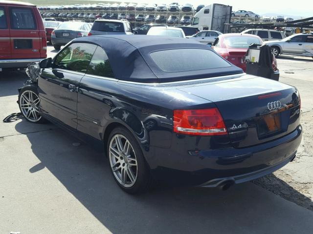 WAUDF48H09K011886 - 2009 AUDI A4 2.0T CA BLUE photo 3