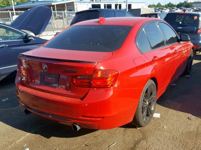 WBA3B9C59DF140194 - 2013 BMW 335 XI RED photo 4