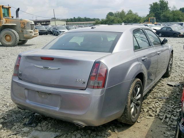 2C3CCAGG5EH337185 - 2014 CHRYSLER 300 S SILVER photo 4