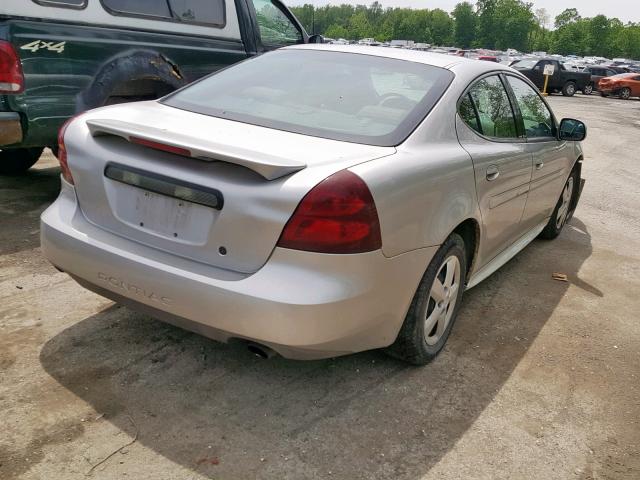 2G2WP552071204829 - 2007 PONTIAC GRAND PRIX SILVER photo 4