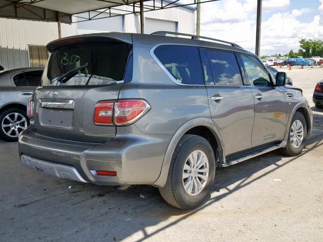 JN8AY2ND2H9001747 - 2017 NISSAN ARMADA SV GRAY photo 4