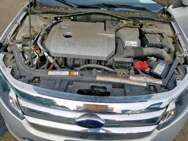 3FADP0L37AR224182 - 2010 FORD FUSION HYB SILVER photo 7