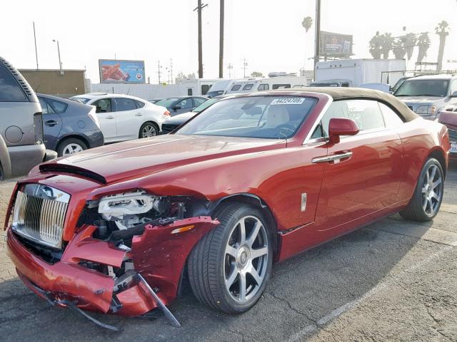 SCA666D50JU115698 - 2018 ROLLS-ROYCE DAWN RED photo 2