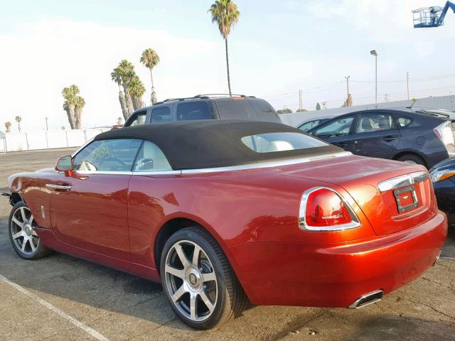 SCA666D50JU115698 - 2018 ROLLS-ROYCE DAWN RED photo 3