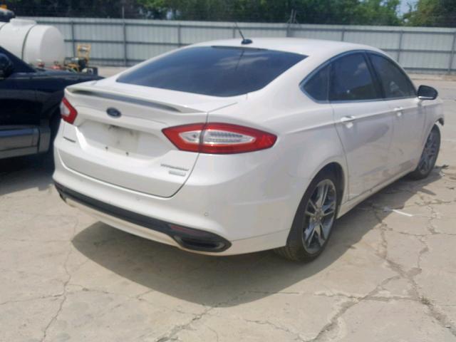 3FA6P0K96ER176193 - 2014 FORD FUSION TIT WHITE photo 4