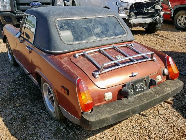 GAN6UJ208772G - 1978 MG MIDGET BROWN photo 3