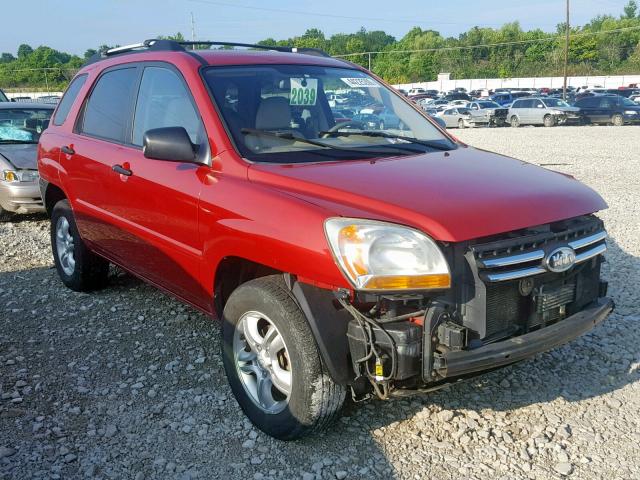 KNDJF723187496948 - 2008 KIA SPORTAGE E RED photo 1