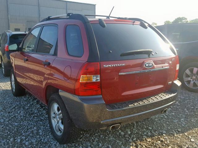 KNDJF723187496948 - 2008 KIA SPORTAGE E RED photo 3