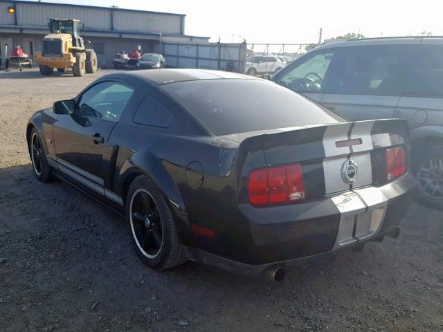 1ZVHT82H975316826 - 2007 FORD MUSTANG GT BLACK photo 3