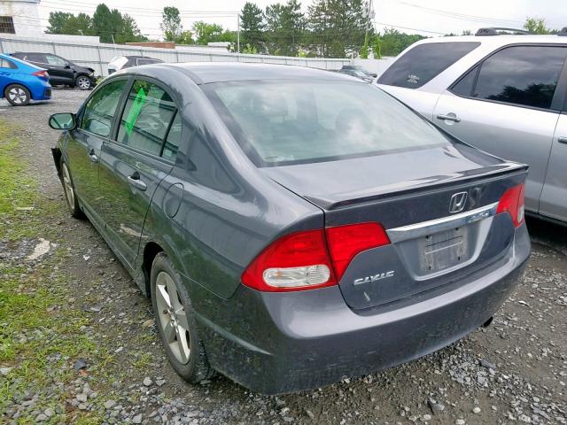 19XFA16669E021867 - 2009 HONDA CIVIC LX-S ნაცრისფერი ფოტო 3