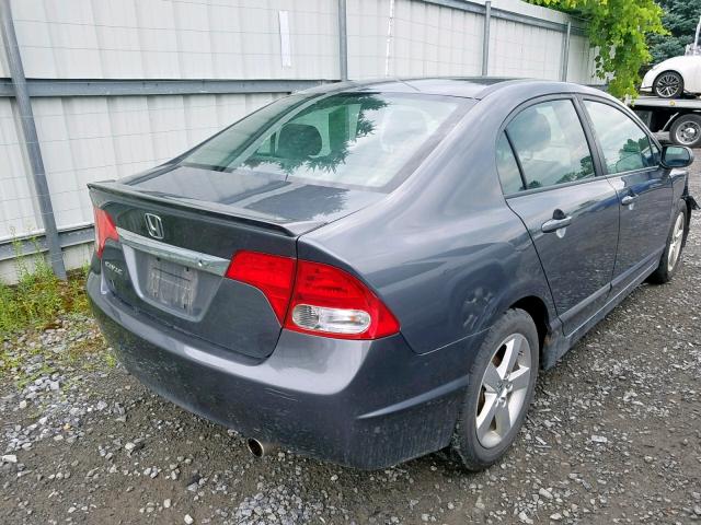 19XFA16669E021867 - 2009 HONDA CIVIC LX-S ნაცრისფერი ფოტო 4