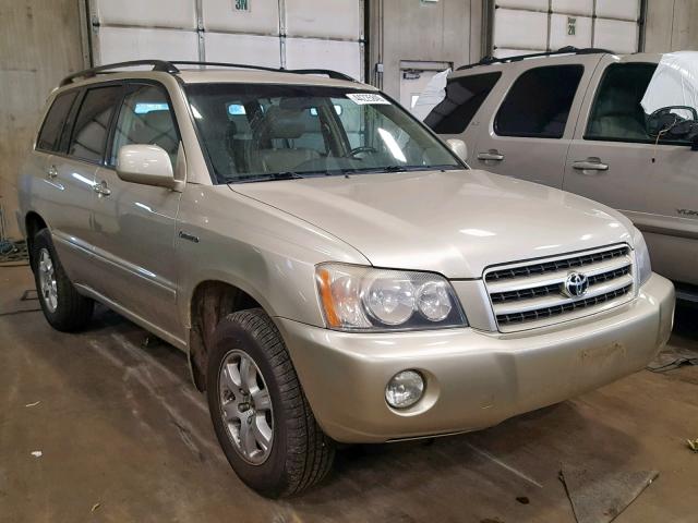 JTEHF21A110025989 - 2001 TOYOTA HIGHLANDER CREAM photo 1