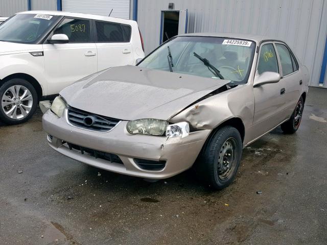 2T1BR12EXYC362853 - 2000 TOYOTA COROLLA VE TAN photo 2
