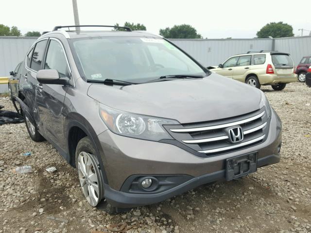 5J6RM4H70CL004261 - 2012 HONDA CR-V EXL BROWN photo 1