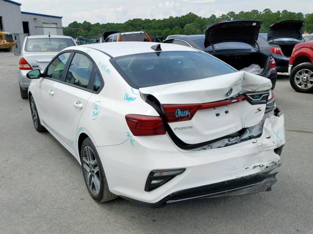 3KPF34AD1KE011688 - 2019 KIA FORTE GT L WHITE photo 3