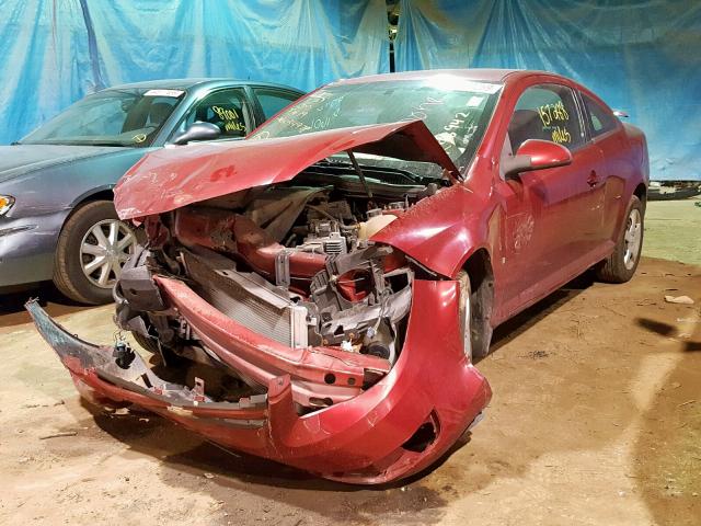 1G1AL15F277244855 - 2007 CHEVROLET COBALT LT RED photo 2