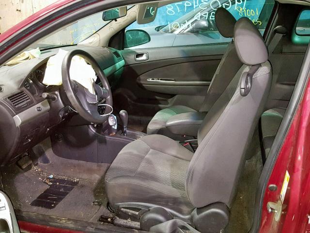 1G1AL15F277244855 - 2007 CHEVROLET COBALT LT RED photo 5