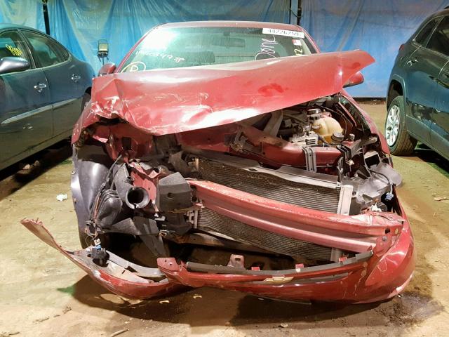 1G1AL15F277244855 - 2007 CHEVROLET COBALT LT RED photo 9