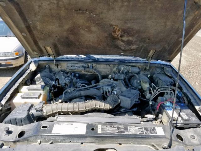 1FTYR14U11PB75345 - 2001 FORD RANGER SUP Černá fotografie 7