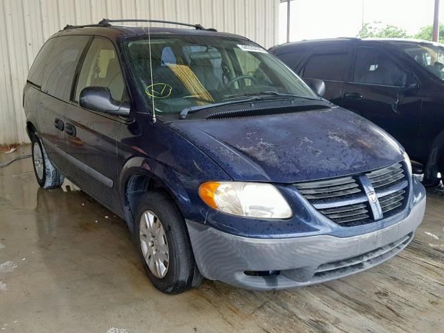 1D4GP25B75B336713 - 2005 DODGE CARAVAN SE BLUE photo 1