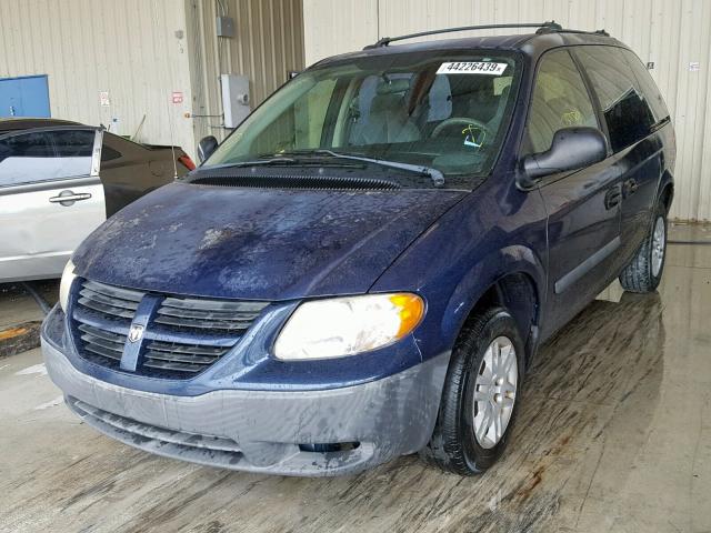 1D4GP25B75B336713 - 2005 DODGE CARAVAN SE BLUE photo 2