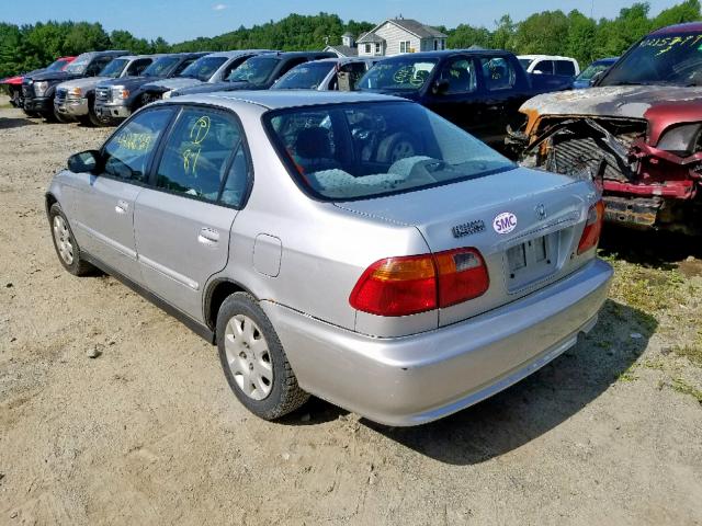 2HGEJ6619YH570254 - 2000 HONDA CIVIC BASE SILVER photo 3