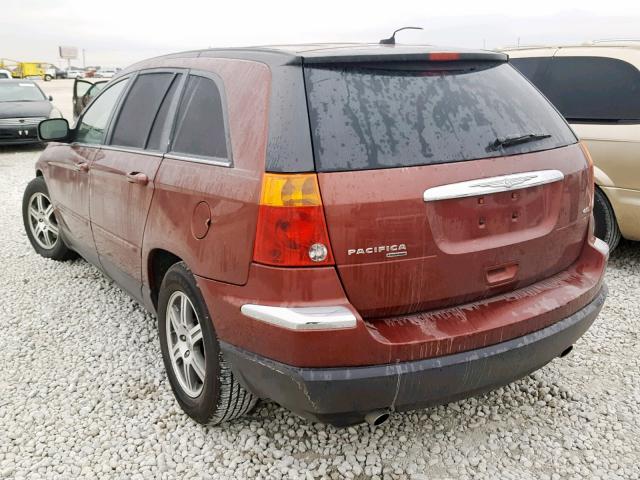 2A8GM68X67R214989 - 2007 CHRYSLER PACIFICA T RED photo 3