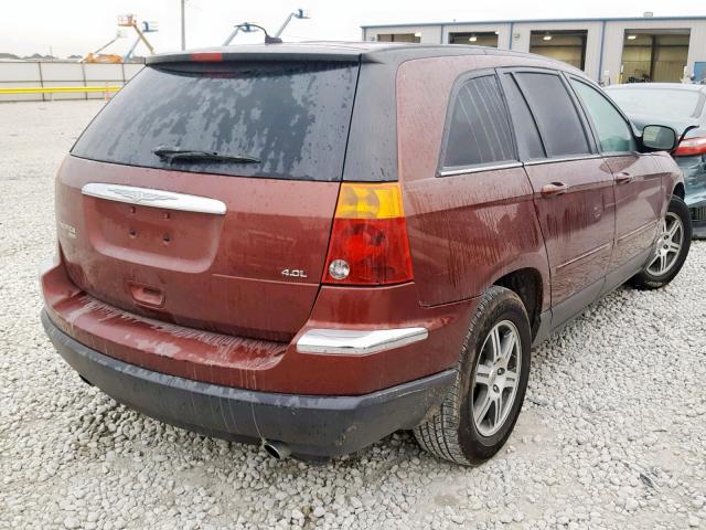 2A8GM68X67R214989 - 2007 CHRYSLER PACIFICA T RED photo 4