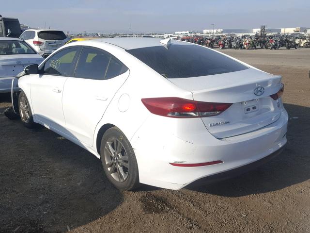 5NPD84LF6HH072644 - 2017 HYUNDAI ELANTRA WHITE photo 3