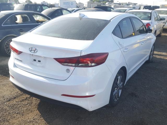 5NPD84LF6HH072644 - 2017 HYUNDAI ELANTRA WHITE photo 4