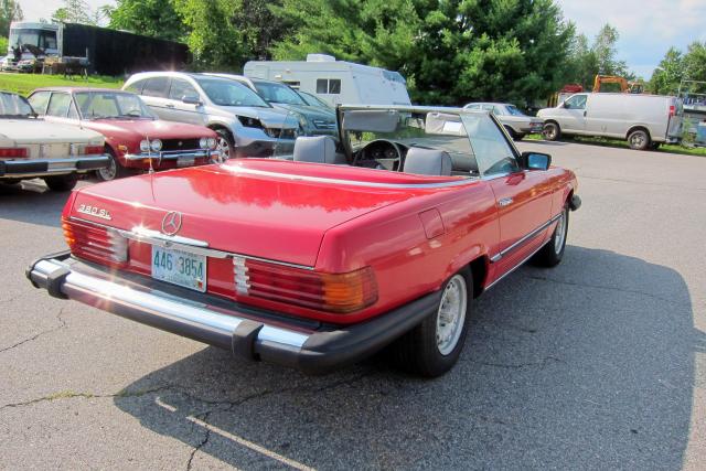 WDBBA45AXBB008563 - 1981 MERCEDES-BENZ 380 SL RED photo 3