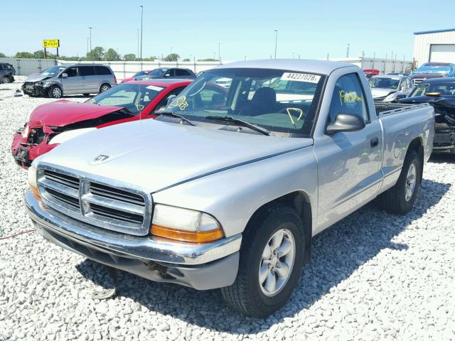 1D7FL46X63S270409 - 2003 DODGE DAKOTA SLT SILVER photo 2