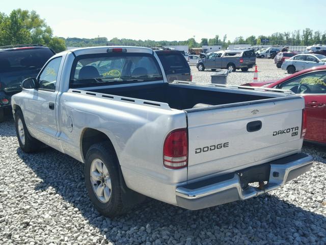 1D7FL46X63S270409 - 2003 DODGE DAKOTA SLT SILVER photo 3