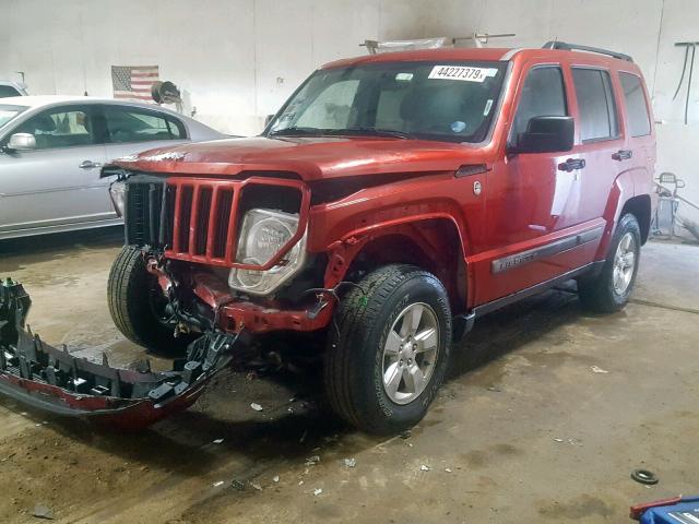 1J4PN2GK1AW156124 - 2010 JEEP LIBERTY SP RED photo 2