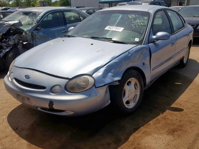 1FALP5223VG193799 - 1997 FORD TAURUS GL BLUE photo 2