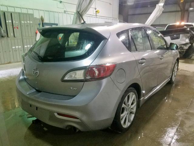 JM1BL1H67A1139309 - 2010 MAZDA 3 S SILVER photo 4