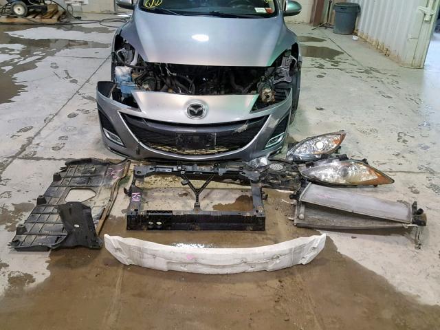 JM1BL1H67A1139309 - 2010 MAZDA 3 S SILVER photo 9