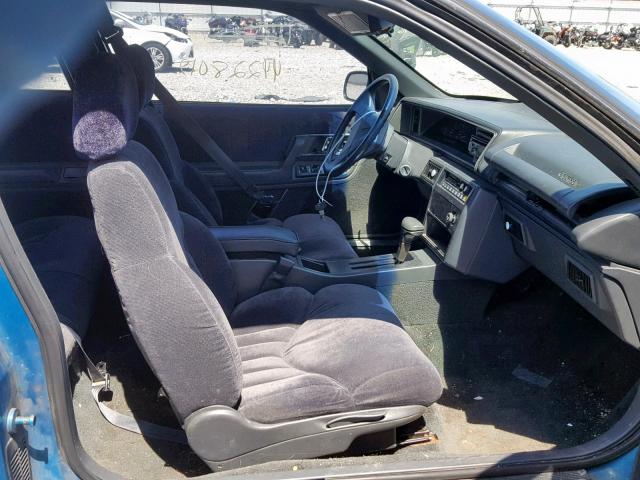 1G3WH14T8PD352288 - 1993 OLDSMOBILE CUTLASS SU BLUE photo 5