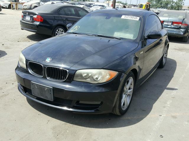 WBAUP93508VF47776 - 2008 BMW 128 I BLACK photo 2